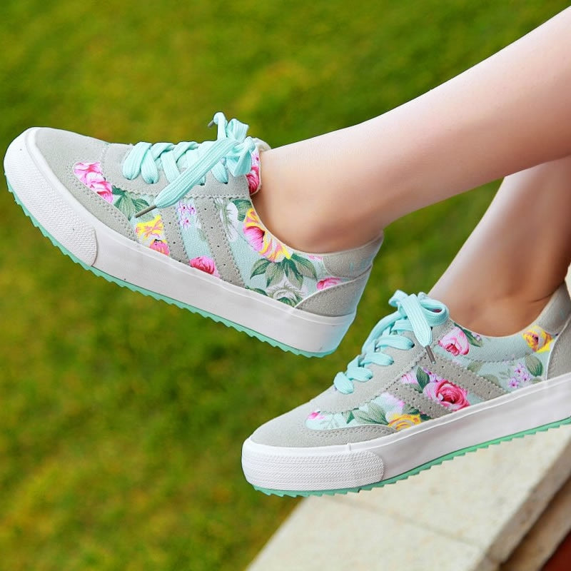 floral patterned shoes