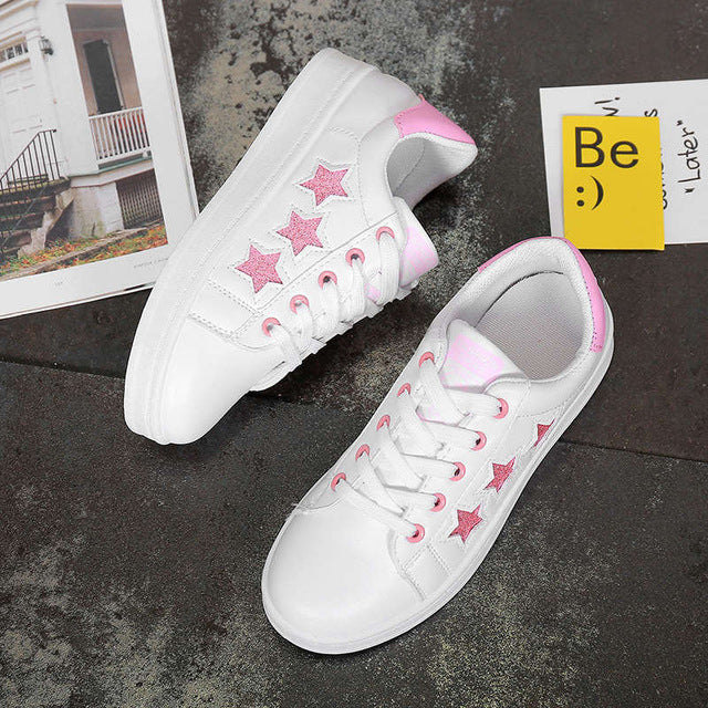 star patterned shoes